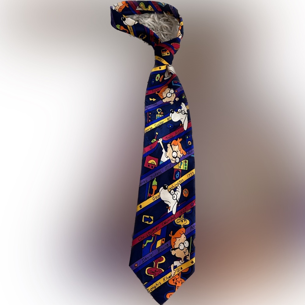 Necktie classy business casual Rocky and Bullwinkle
